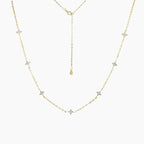 Gold star necklace