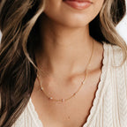 Gold star necklace