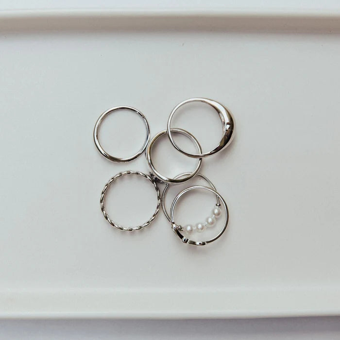 Luna silver ring