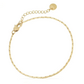 Minimalist thin gold chain bracelet