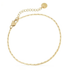 Minimalist thin gold chain bracelet