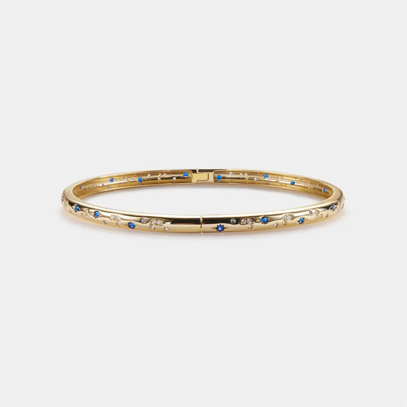 Starry sky gold plated bracelet