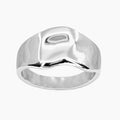 Silver jaina ring