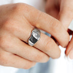 Silver jaina ring