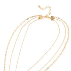 Three layer charm necklace set